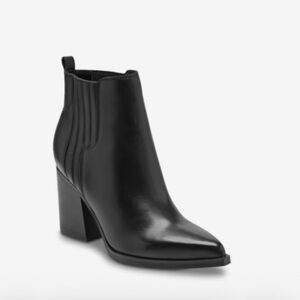 Marc Fisher Black Ankle Booties with block heel